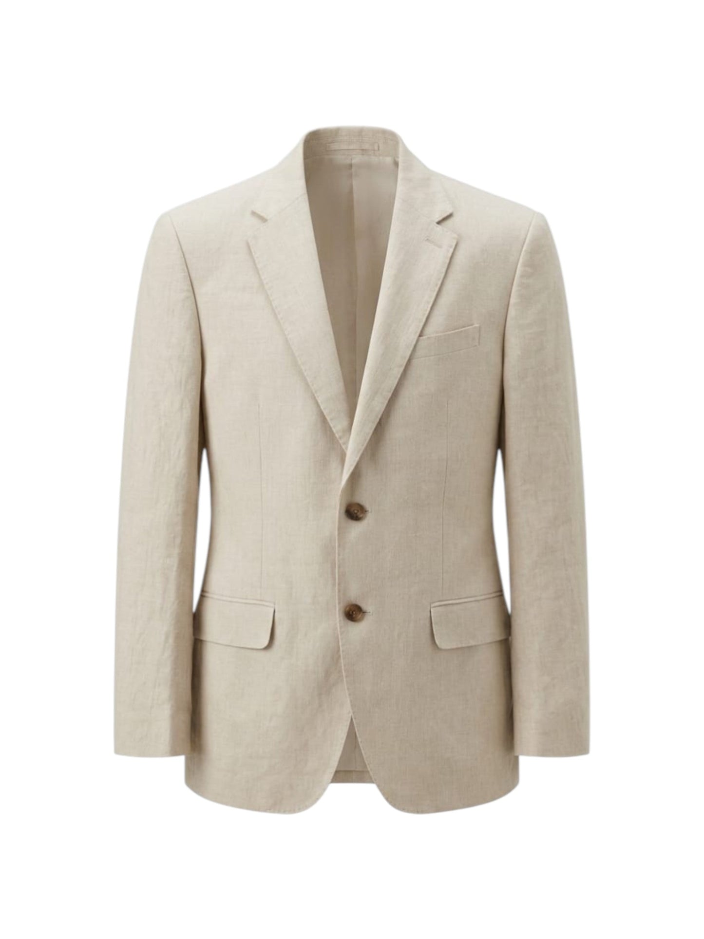 Men's Plain Blazer,Light Beige