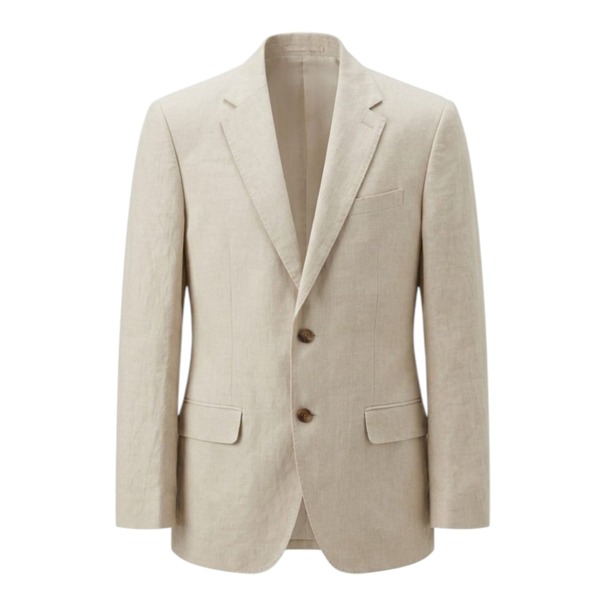 Men's Plain Blazer,Light Beige