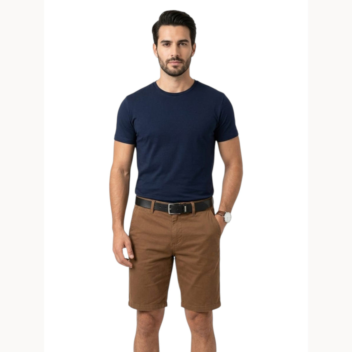 Men's Plain Short,Brown