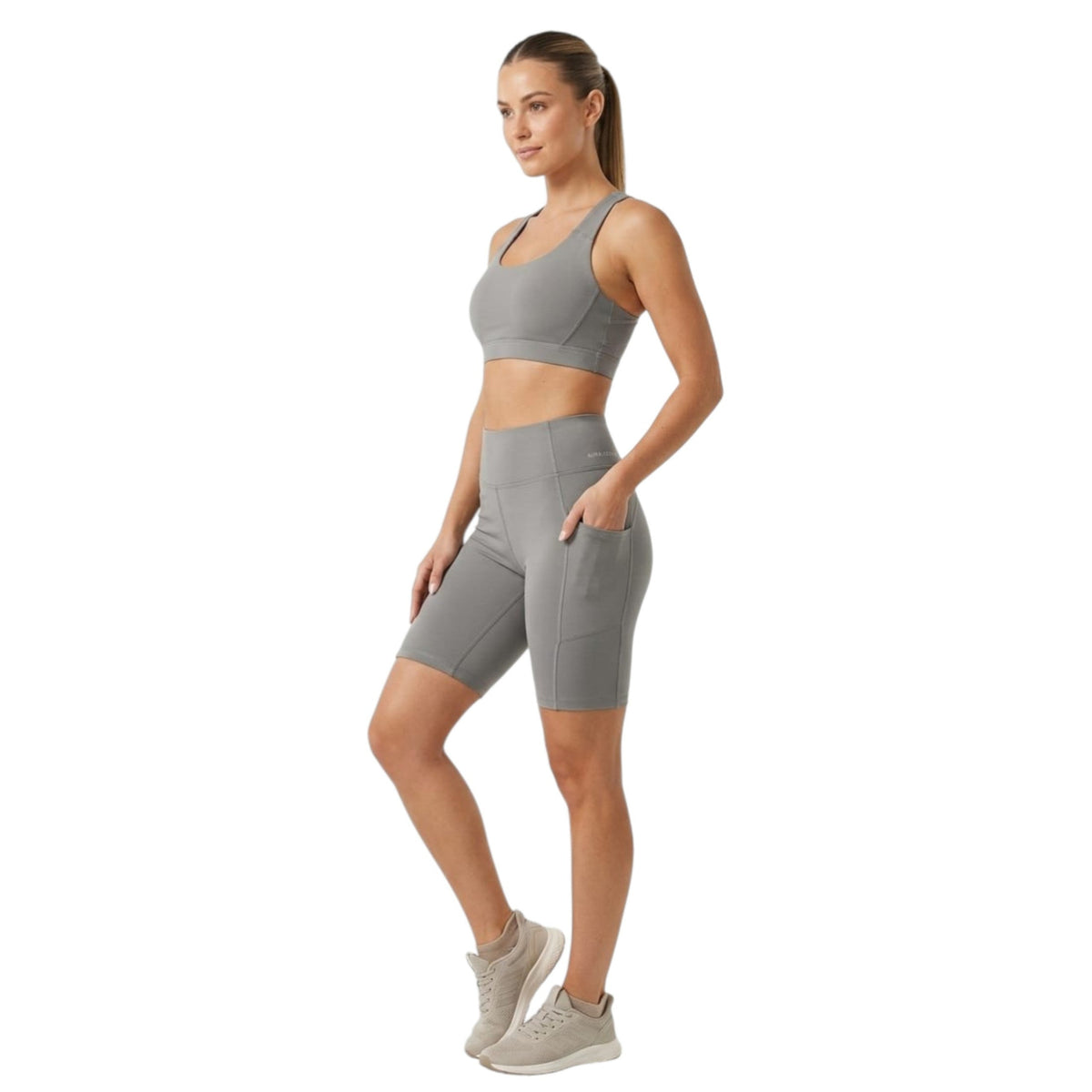 Women's Plain Sport Short,Grey