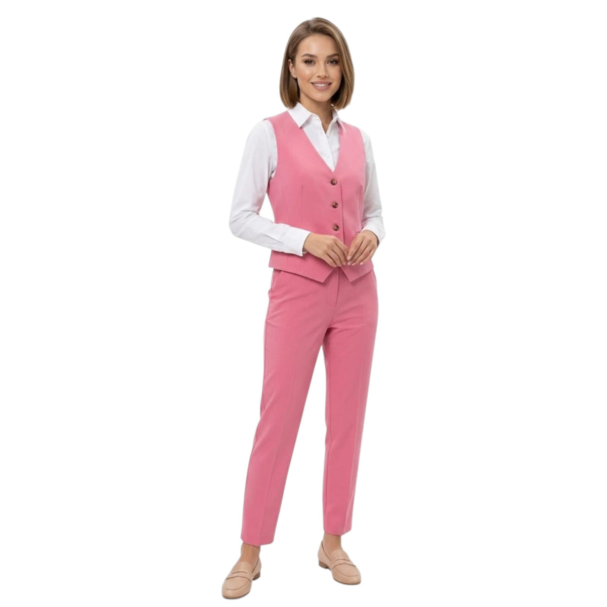 Women's Plain Vest Top,Peach