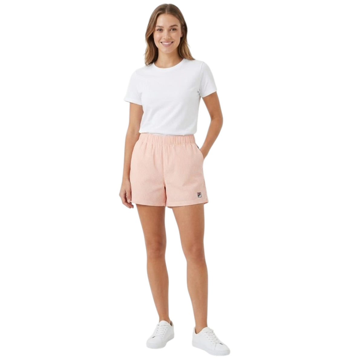 Women's Striped Short,Coral