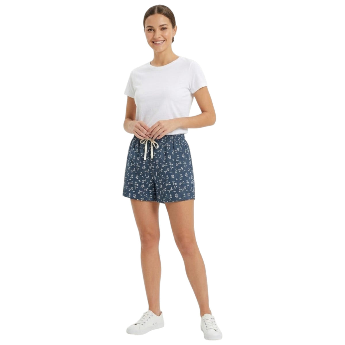 Women's Printed Slepwear Short,Navy