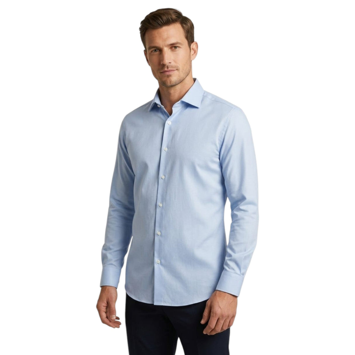 Men's Textured Dress Shirt,Light Blue