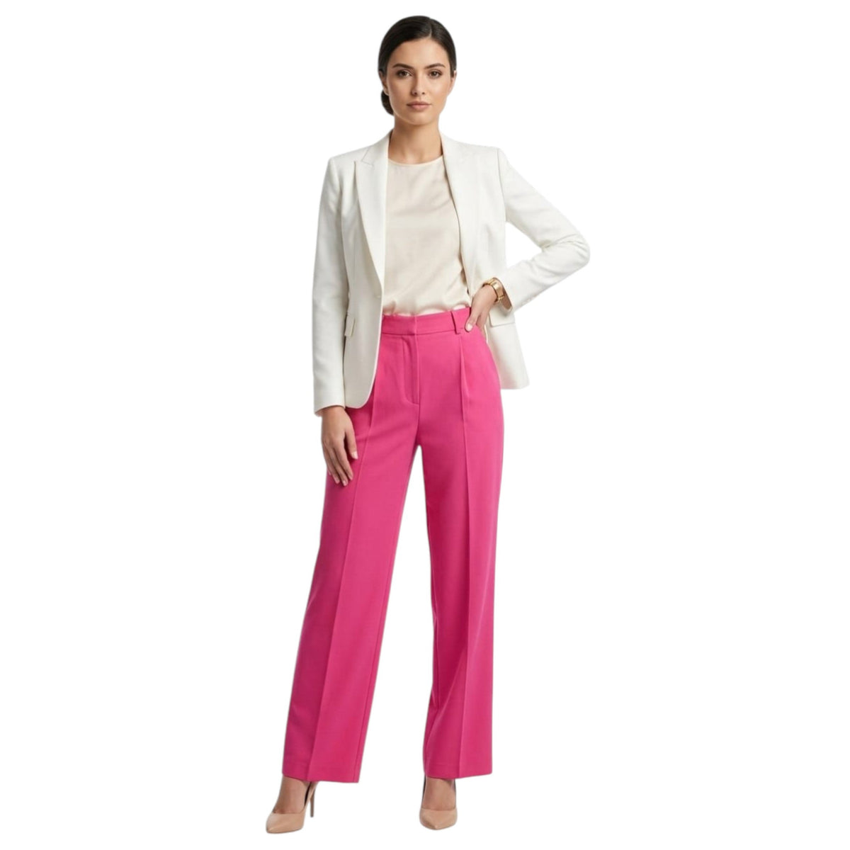 Women's Plain Pant,Pink
