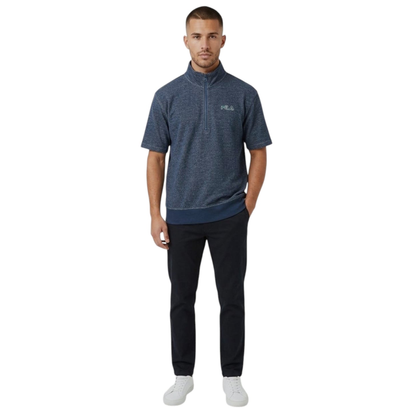 Men's Heather Top,Navy
