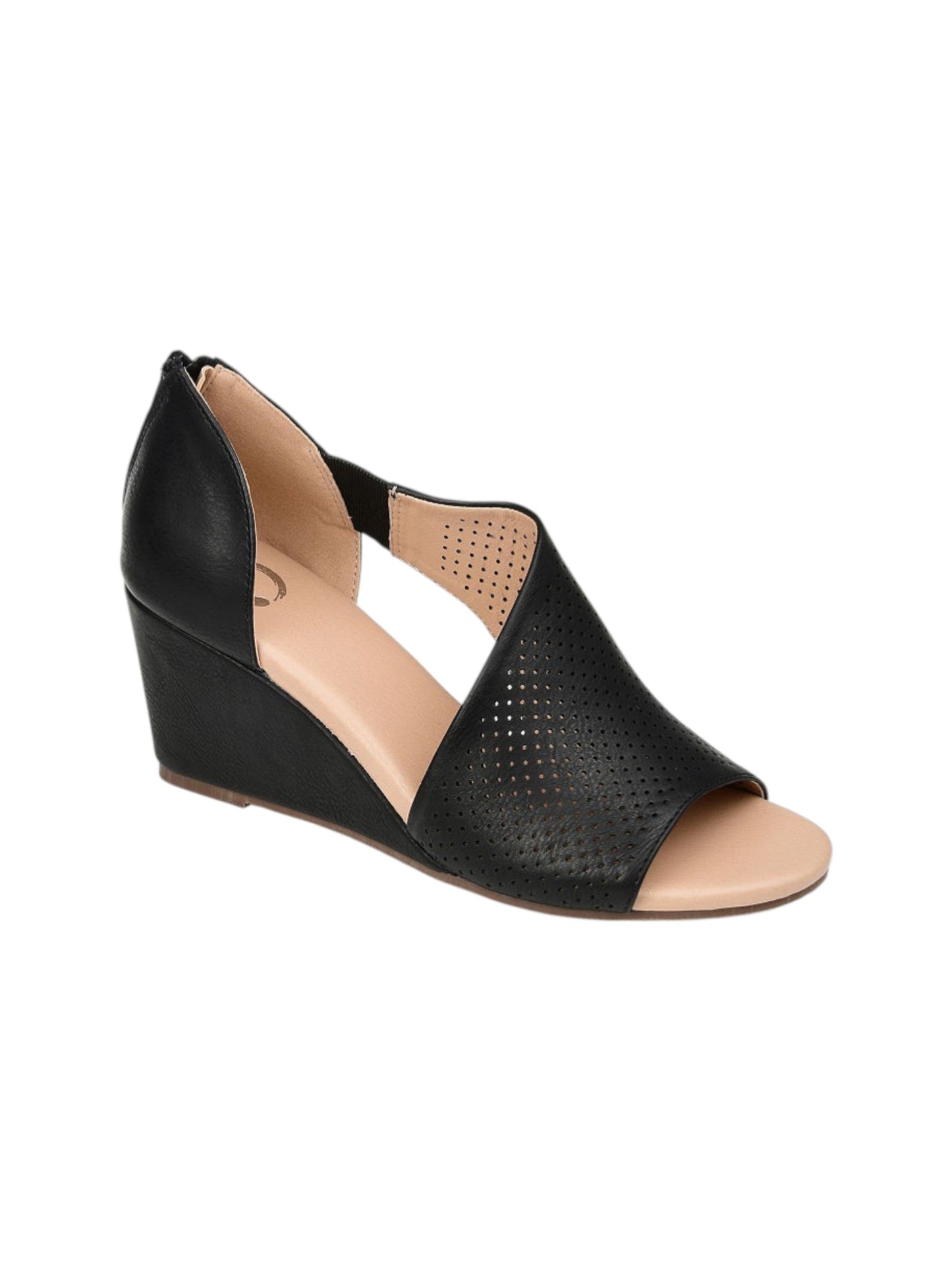 Women's Textured Heeled Shoes,Black