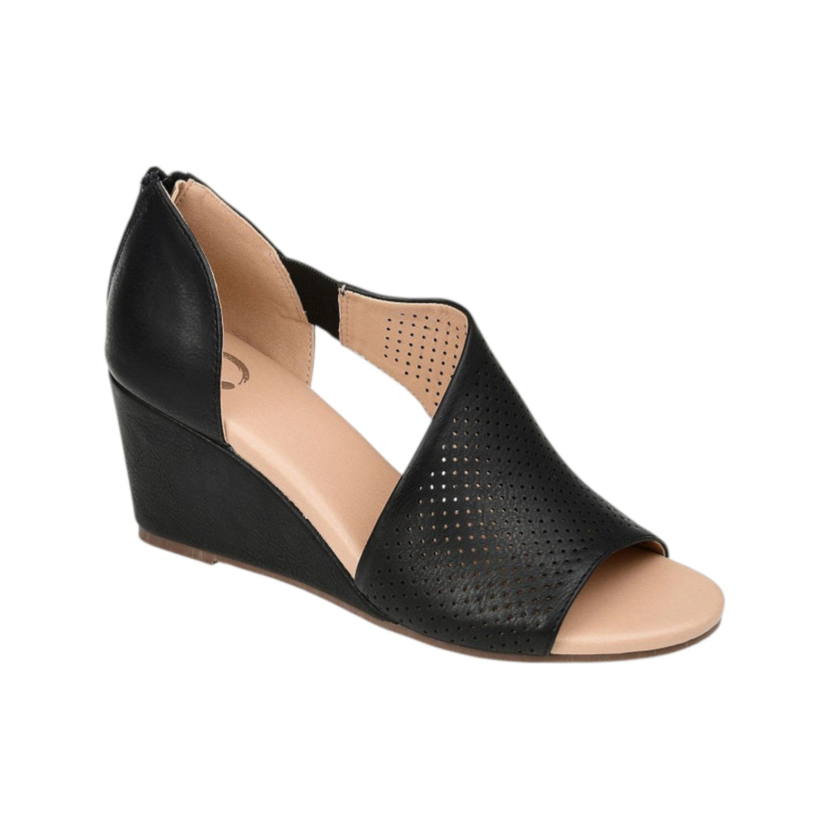 Women's Textured Heeled Shoes,Black