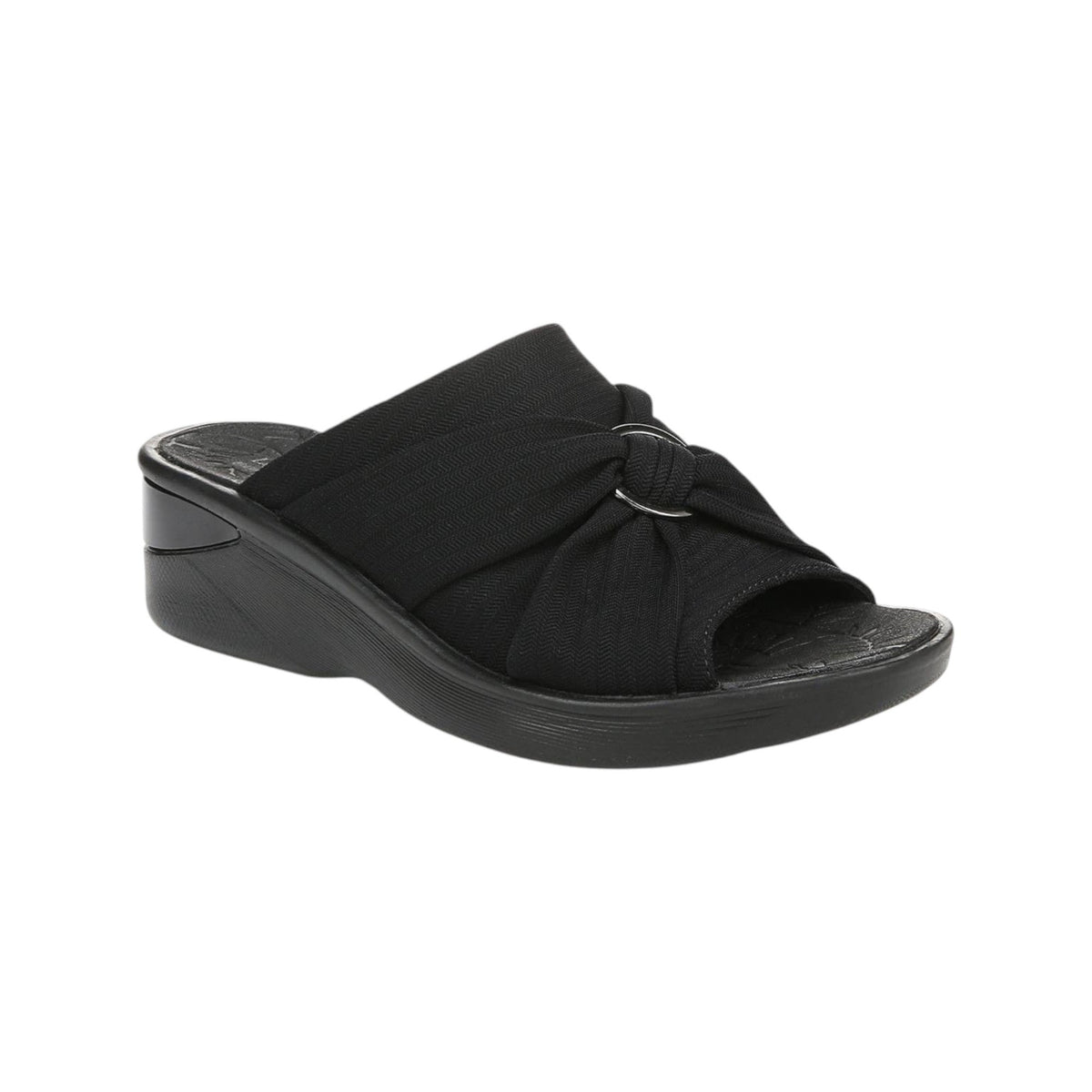 Women's Knitted Heeled Shoes,Black