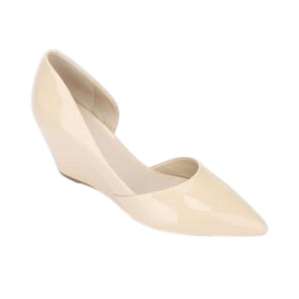 Women's Glow Plain Heeled Shoes,Light Beige