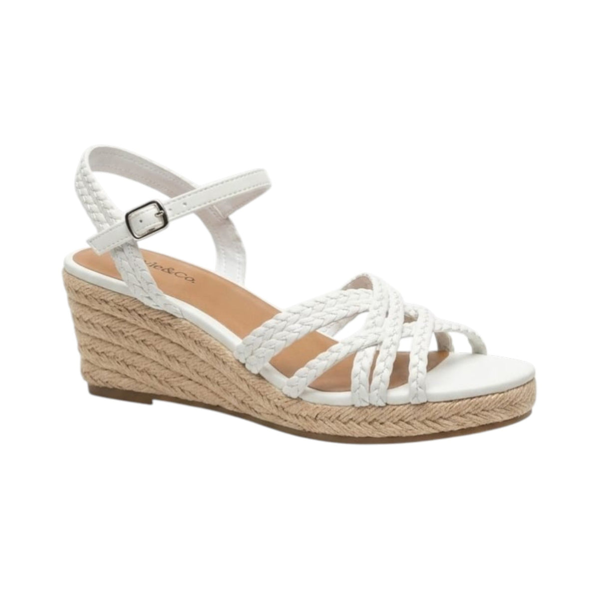 Women's Braided Shoes,White