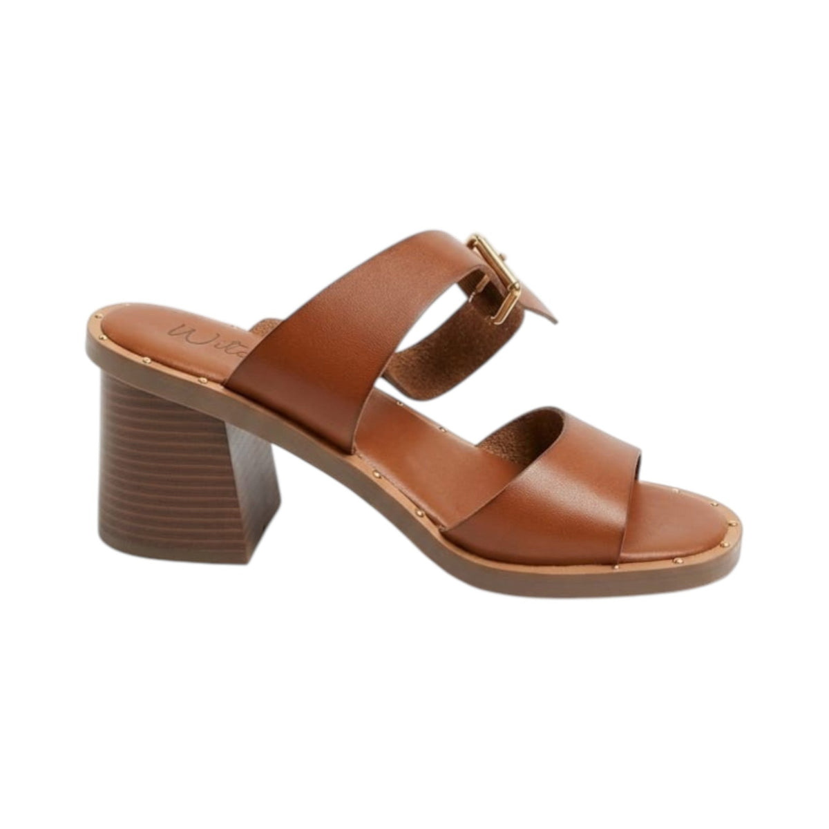 Women's Plain Heeled Shoes,Brown