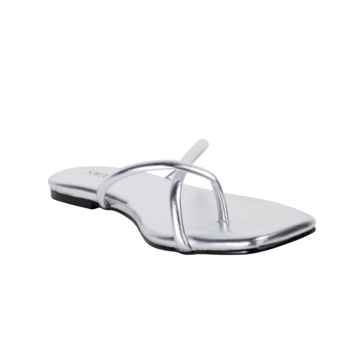 Women's Plain Slippers,Silver