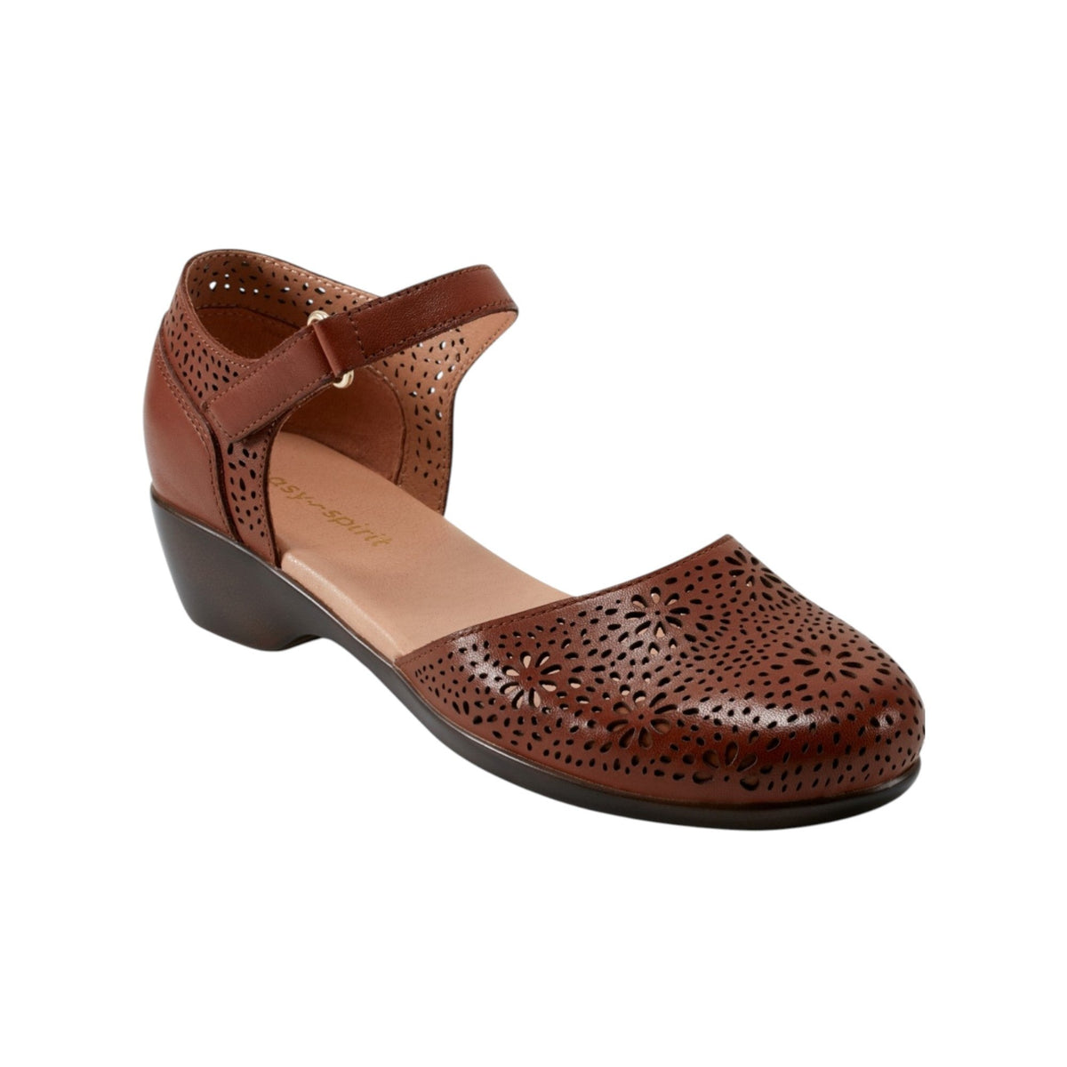 Women's Floral Embroidered Shoes,Brown