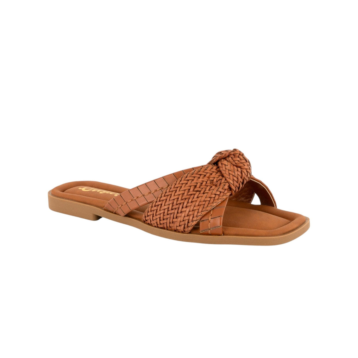 Women's Braided Slipper,Brown