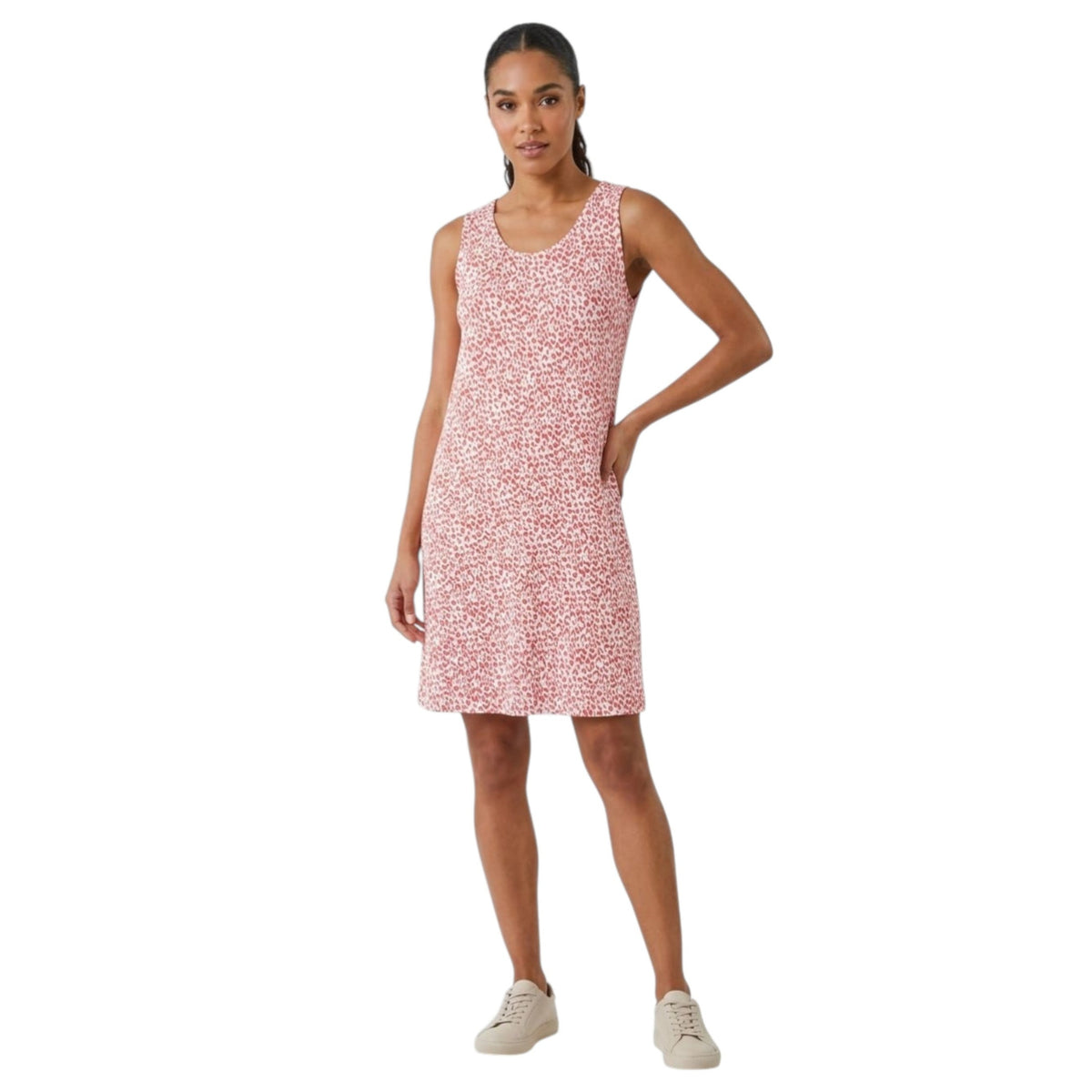 Women's Terracotta Printed Dress,White