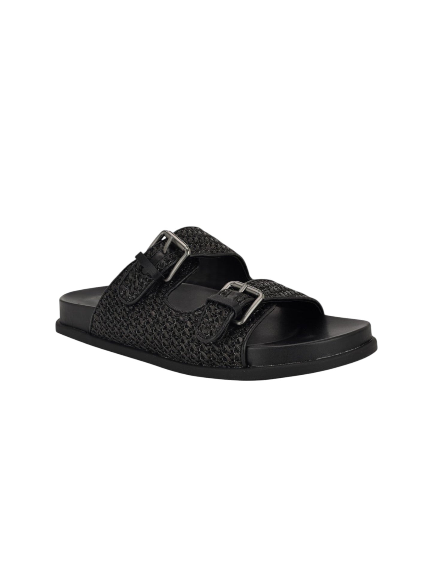 Women's Textured Slippers,Black