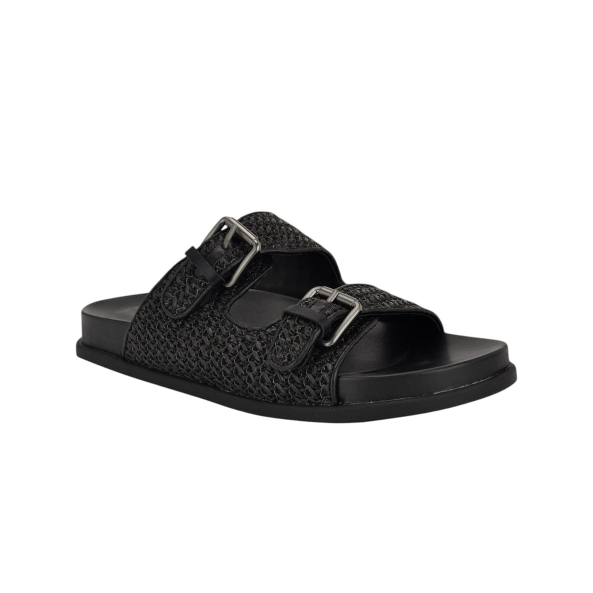 Women's Textured Slippers,Black