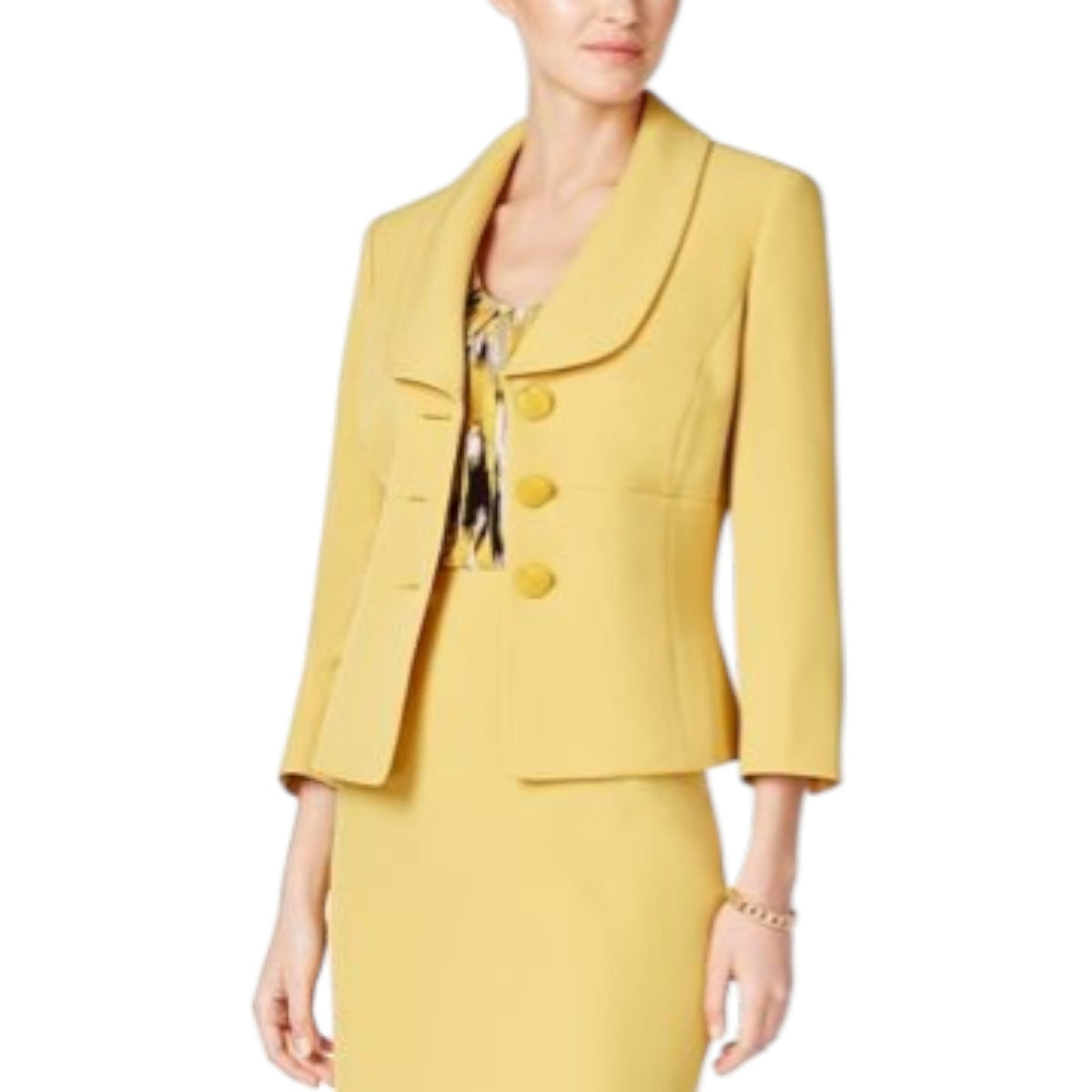 Women's Plain Blazer,Yellow