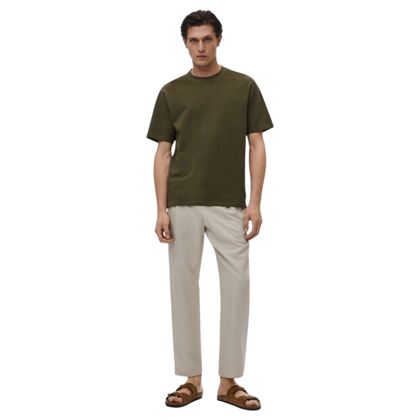 Men's Plain Top,Olive
