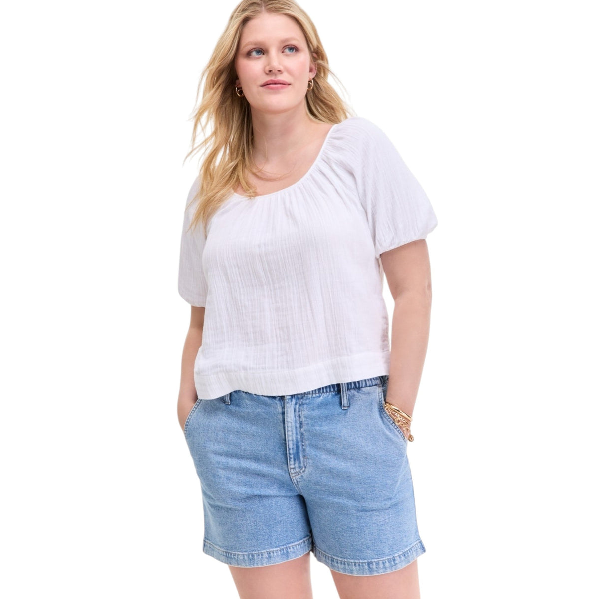 Women's Plain Top,White