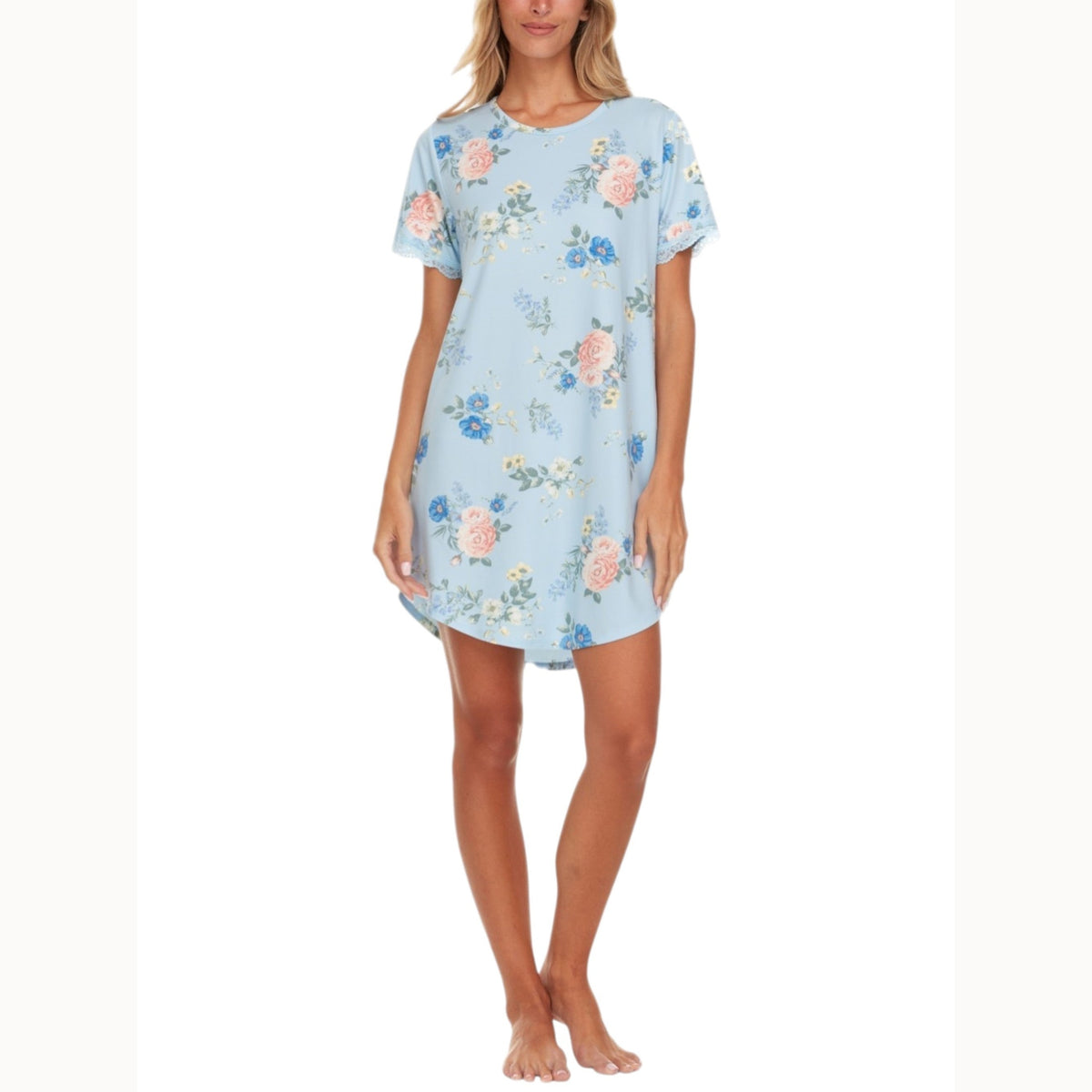 Women's Printed Sleepwear Robe,Blue