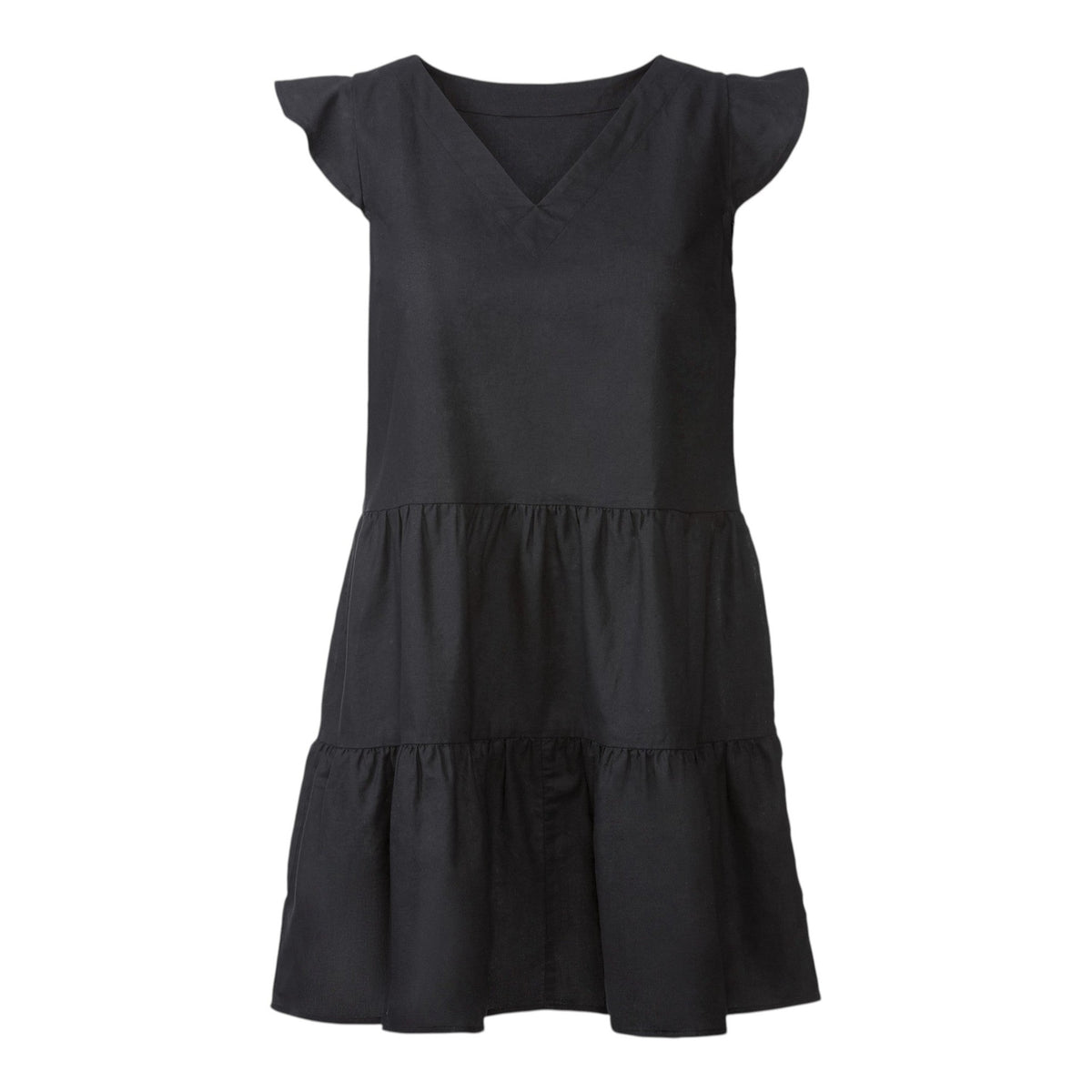 Women's Plain Dress,Black