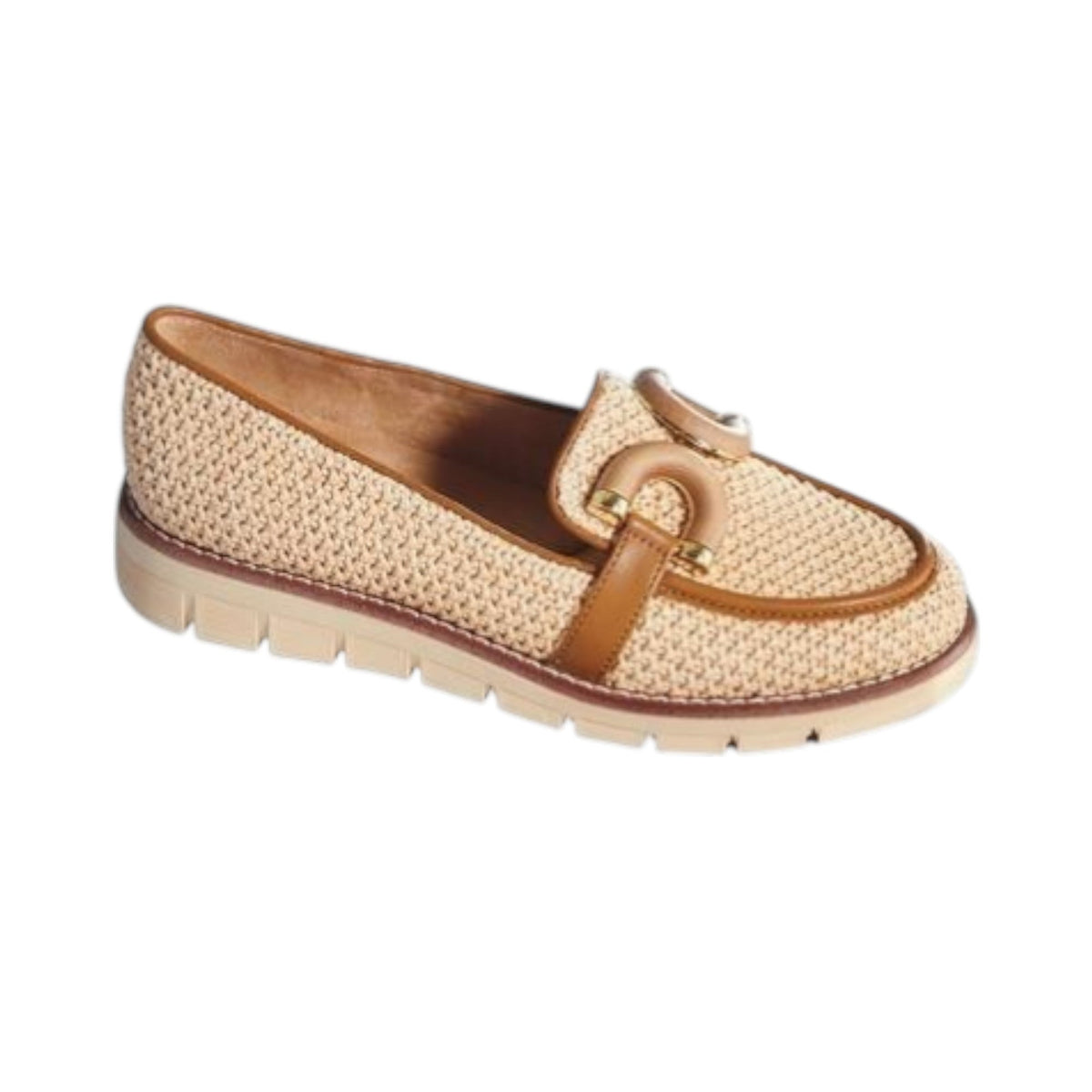 Women's Textured Bellorinas,Beige