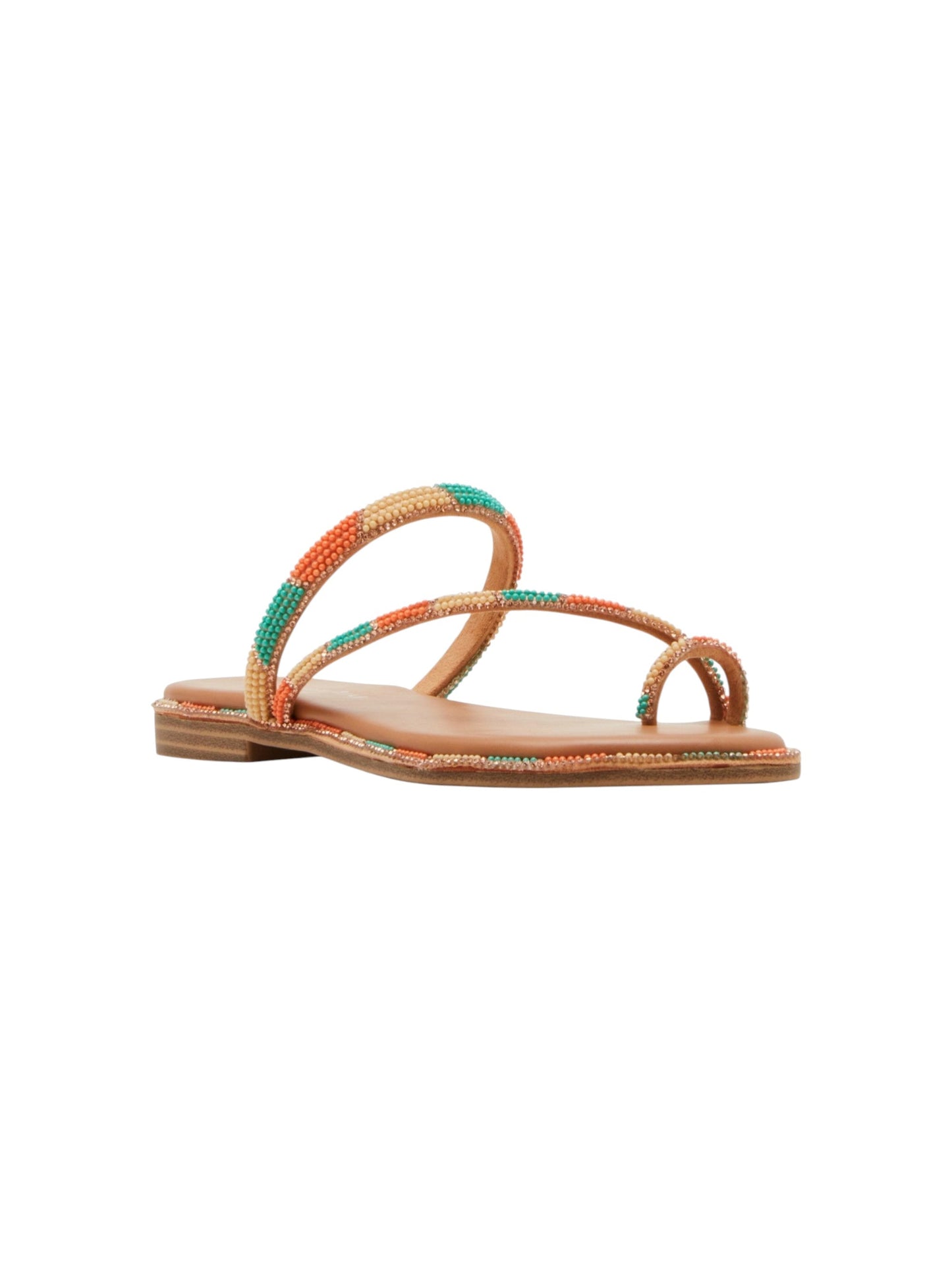 Women's Beaded Straps Sandals,Multi