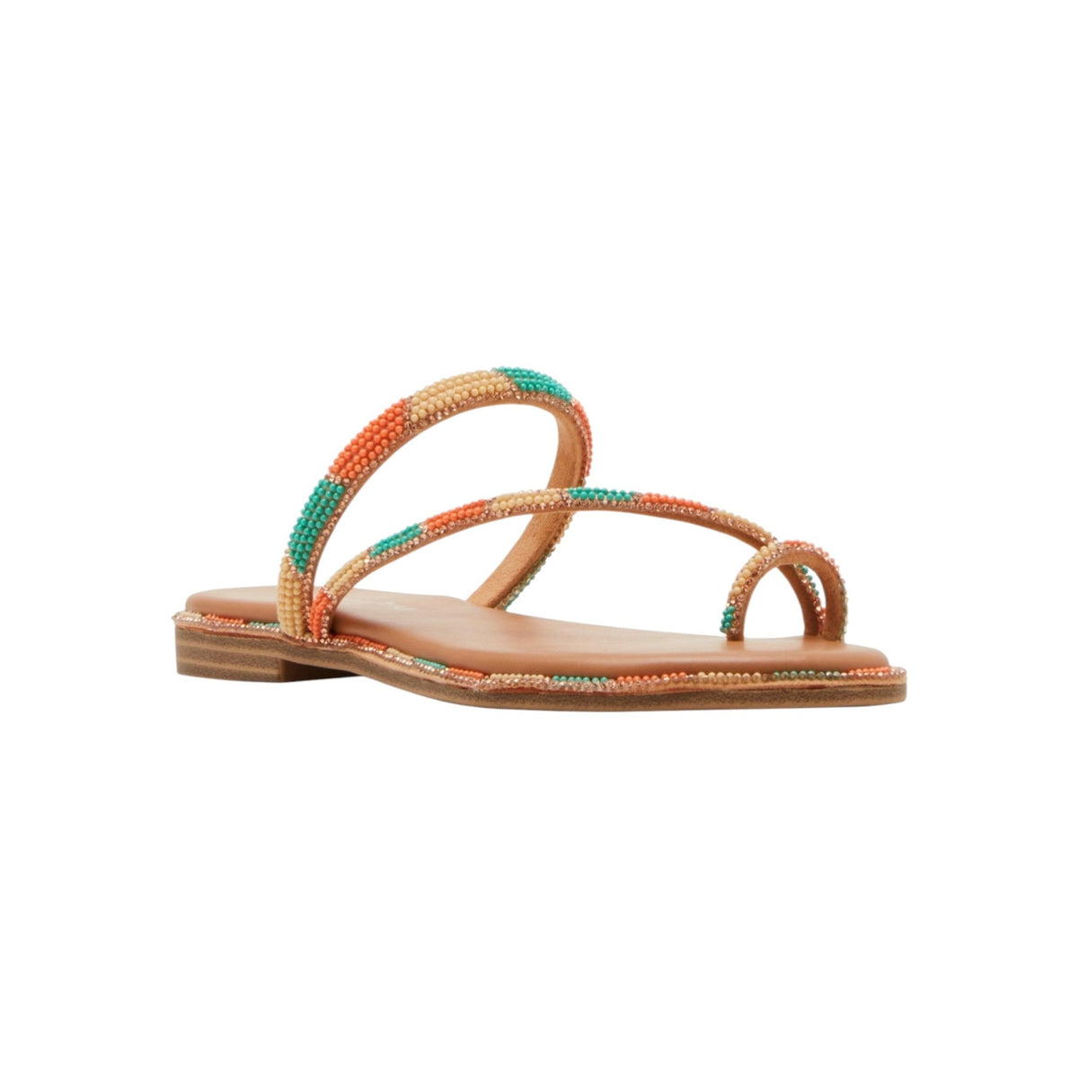 Women's Beaded Straps Sandals,Multi