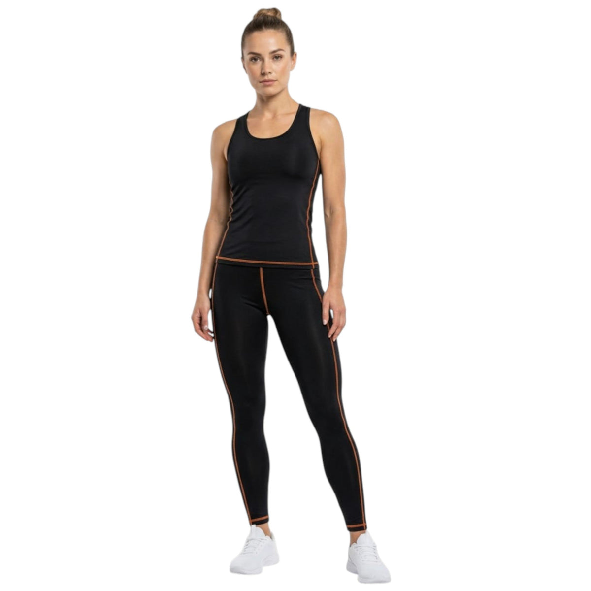 Women's Colorblocked Legging,Black