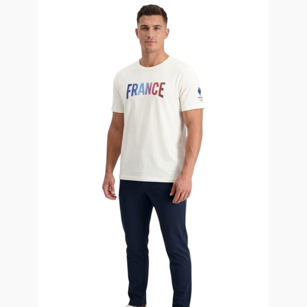 Men's Printed Casual Shirt,White