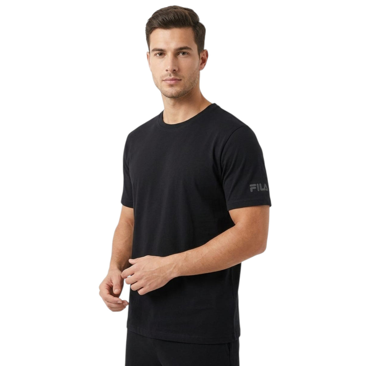 Men's Plain Sport Top,Black
