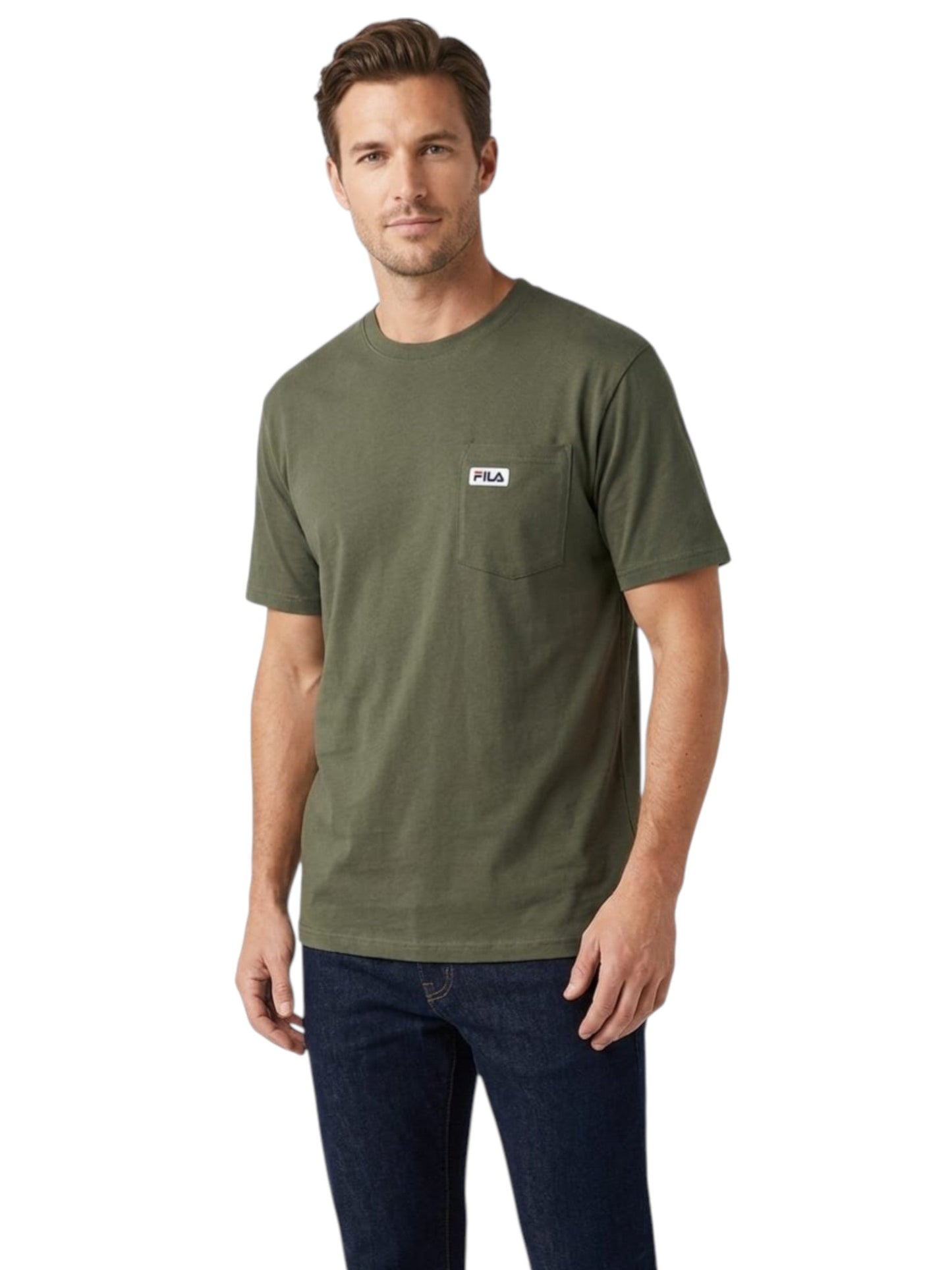 Men's Plain Top,Olive