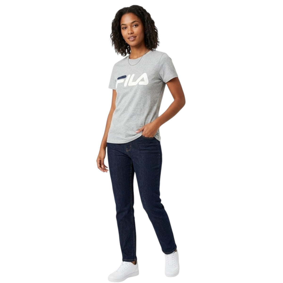 Women's Logo Printed Top,Grey