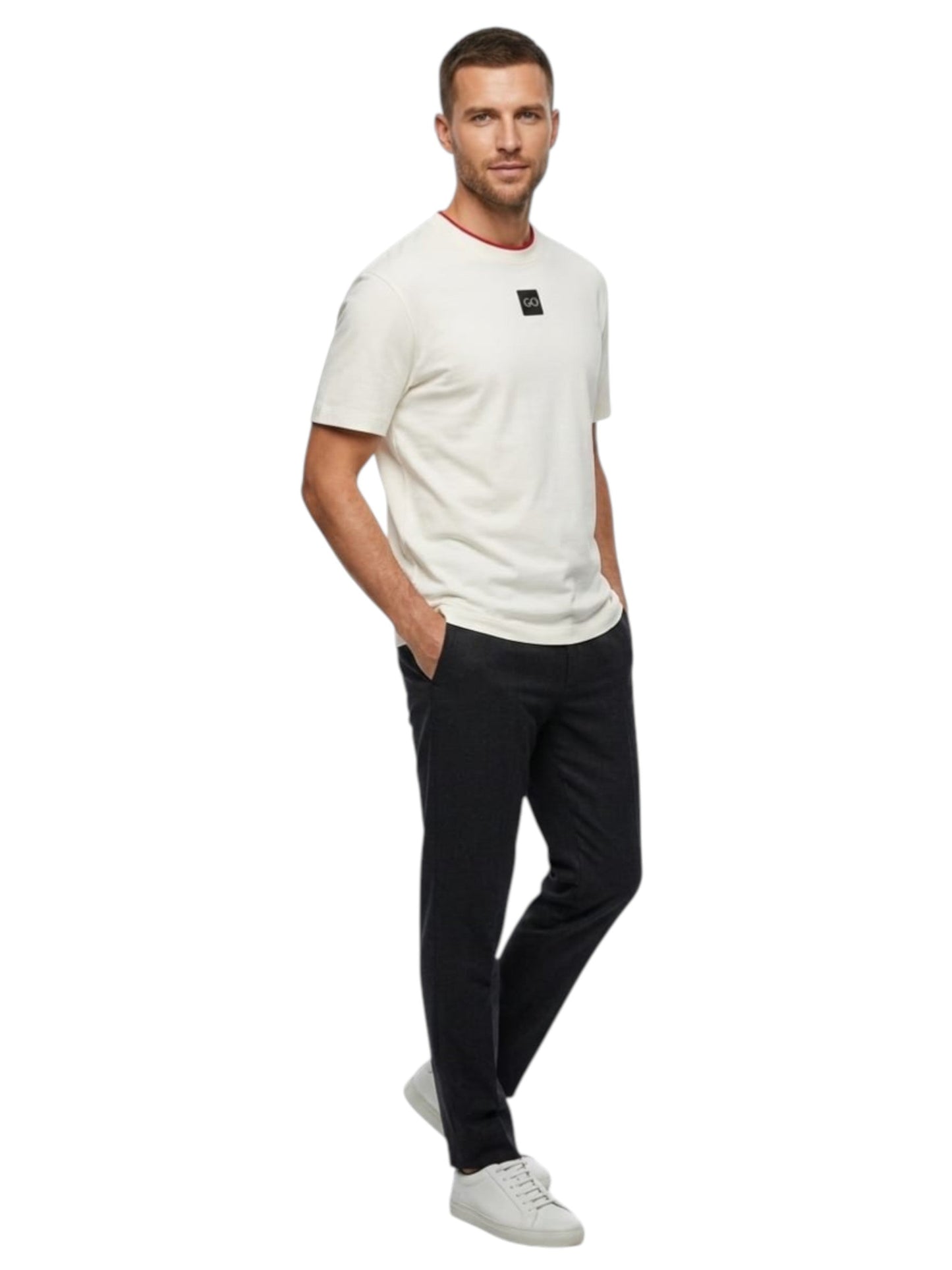 Men's Plain Top,White