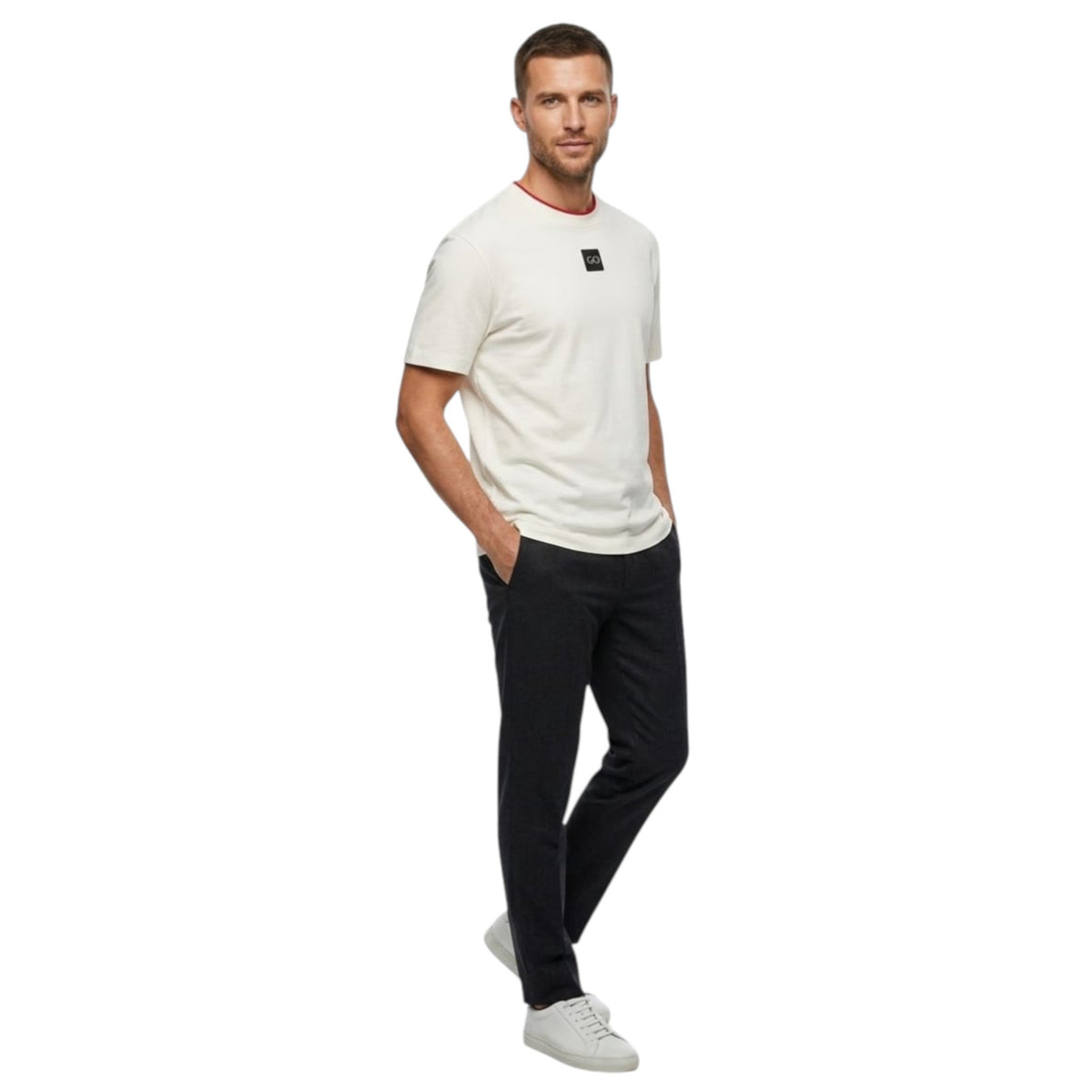 Men's Plain Top,White