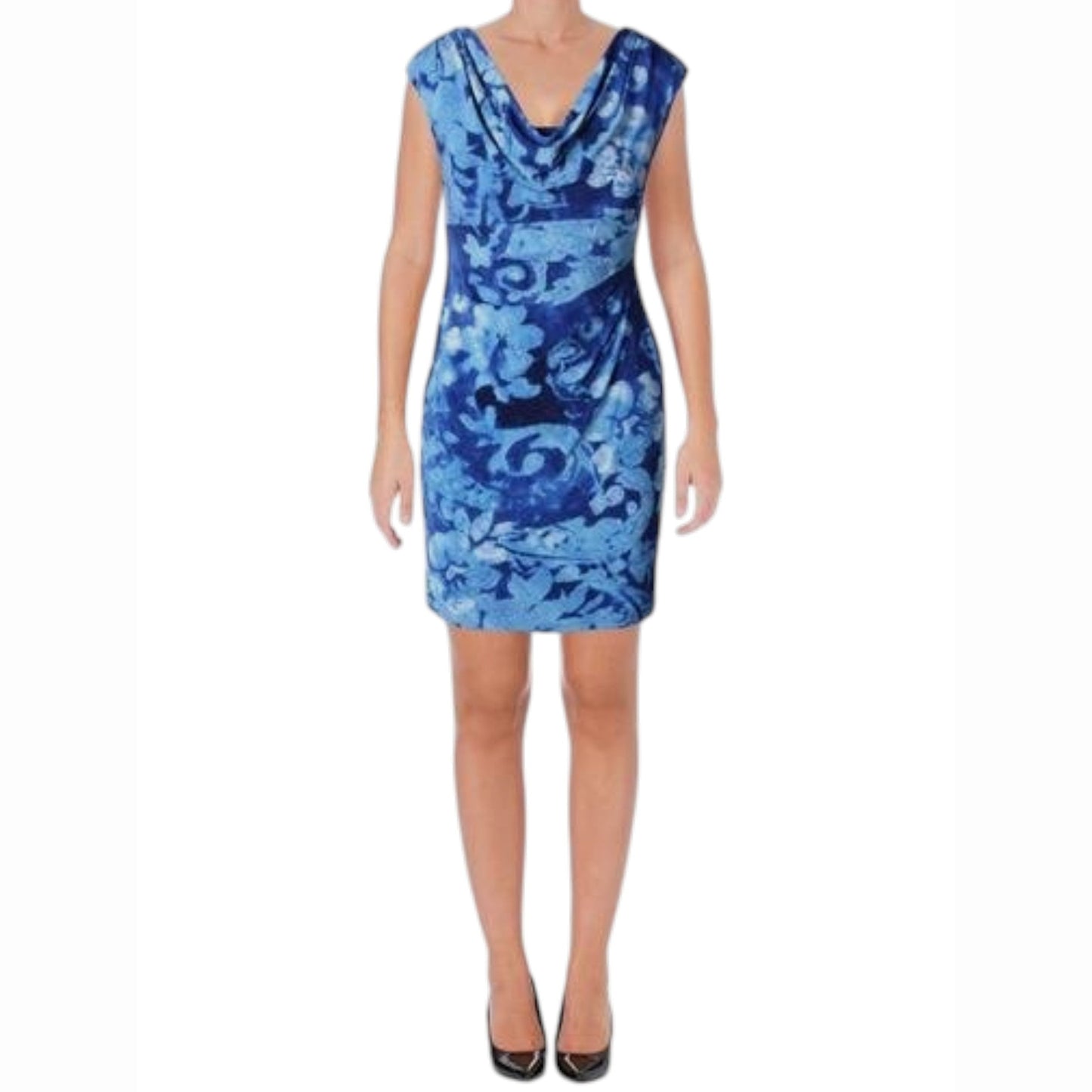 Women's Printed Dress,Blue