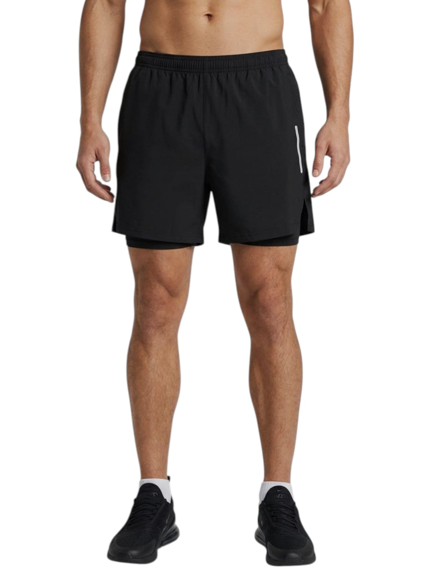 Men's Plain Sport Short,Black