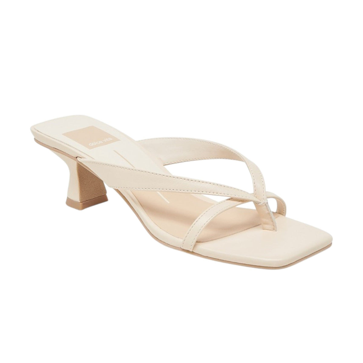 Women's Ribbed Sandals,Light Beige