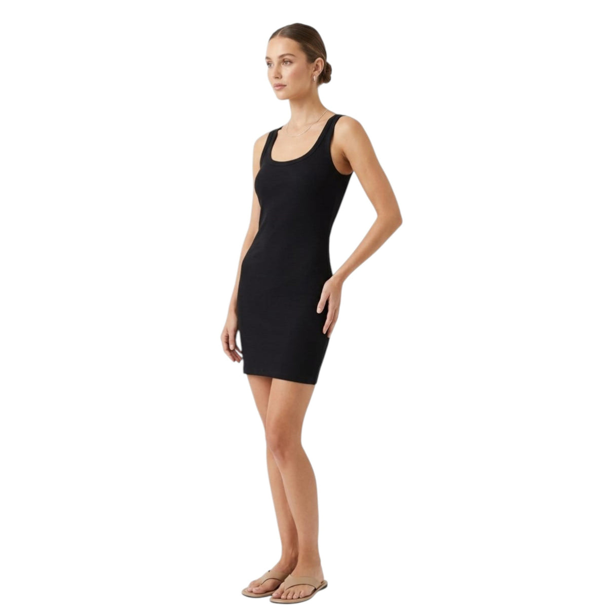 Women's Plain Dress,Black