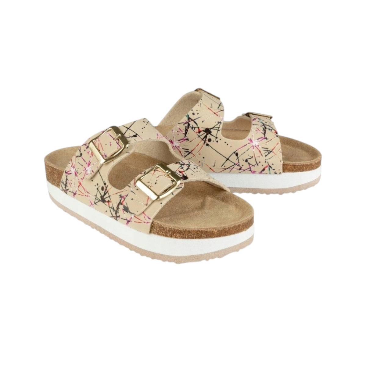 Women's Printed Shoes,Beige