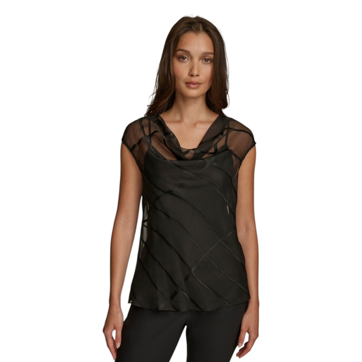 Women's Mesh Top,Black