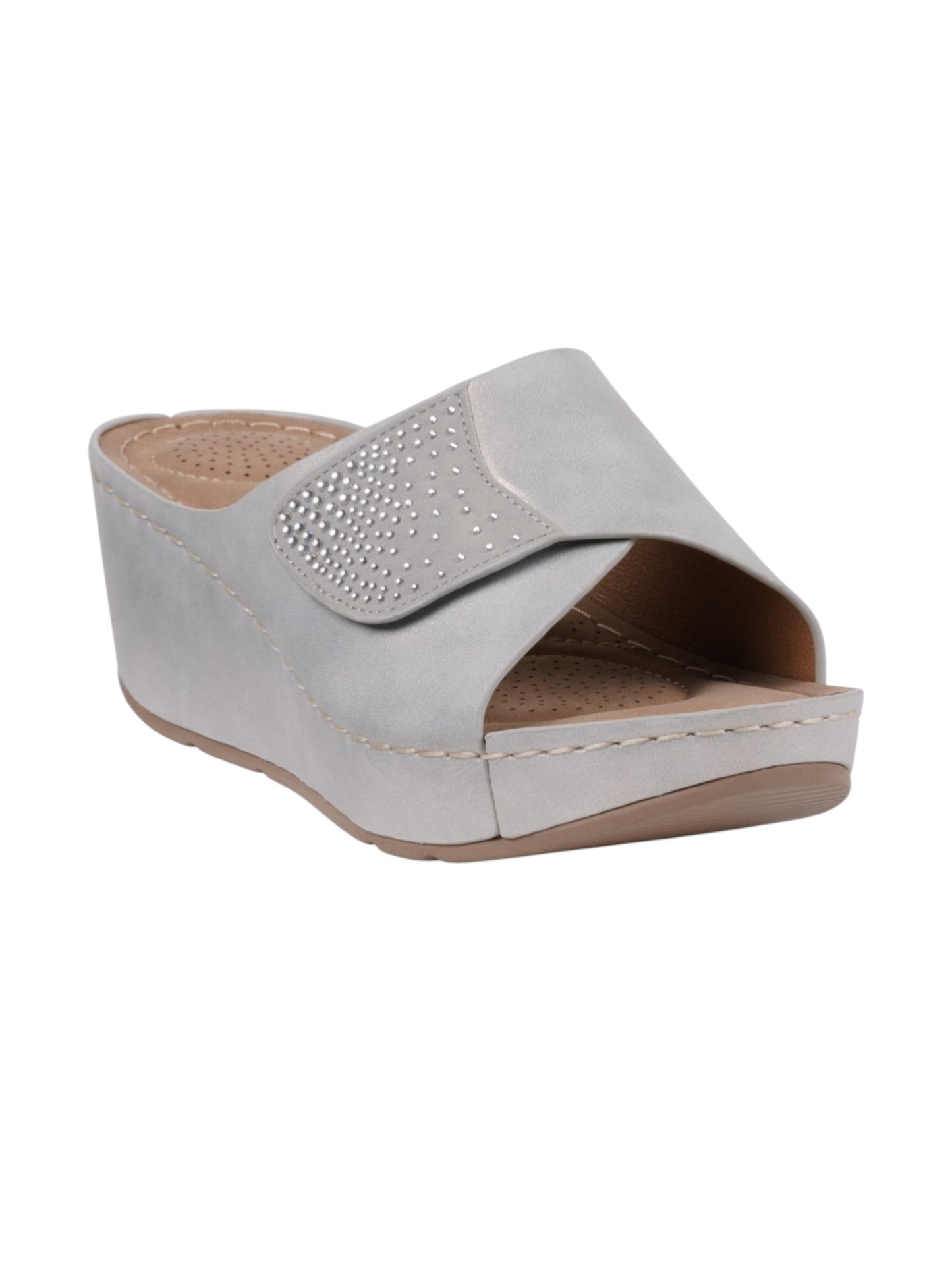 Women's Rhinestones Sandals,Grey