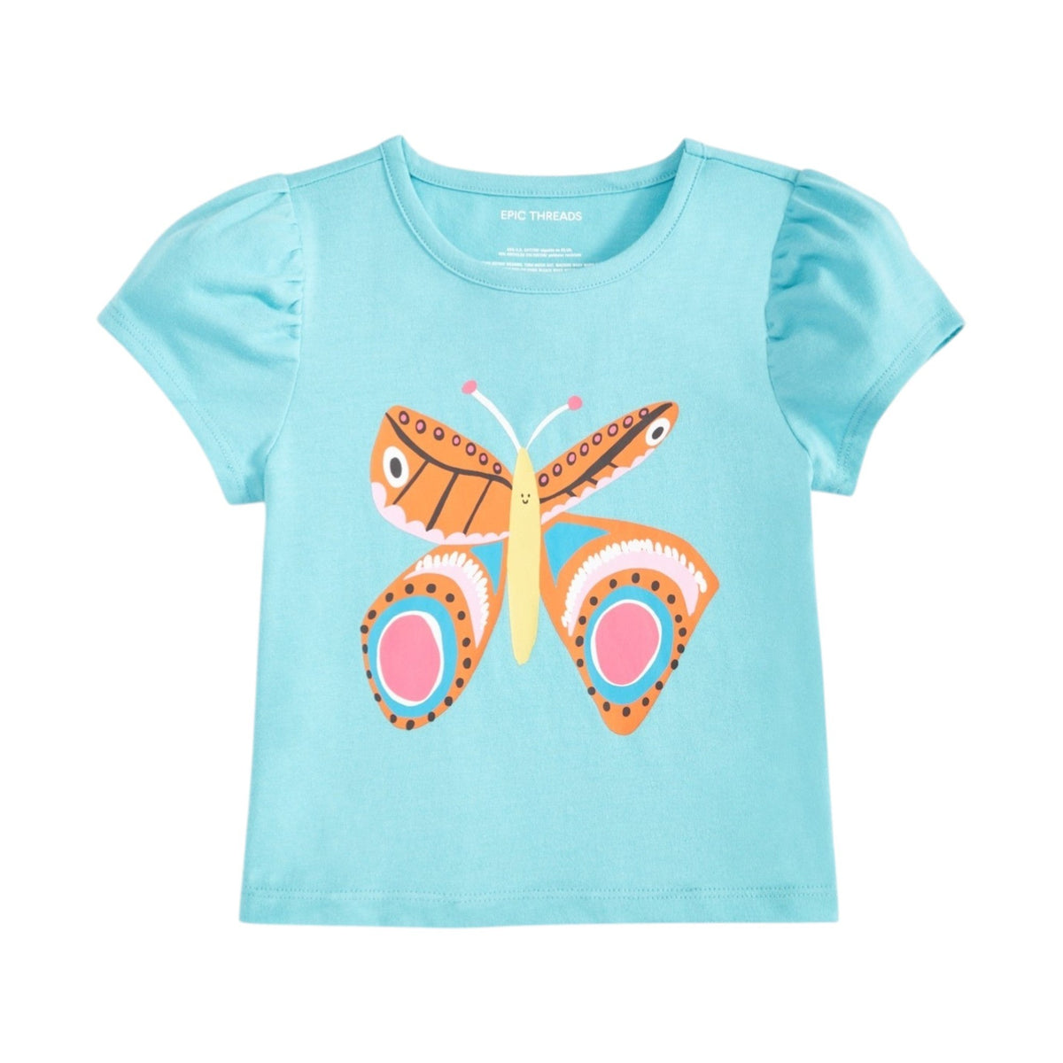 Kids Girl's Printed Top,Blue