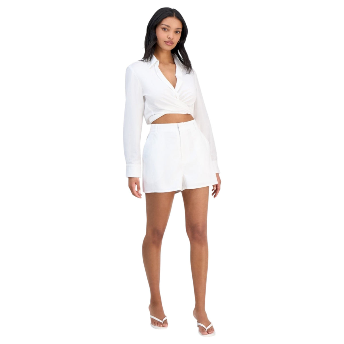 Women's Plain Short,White
