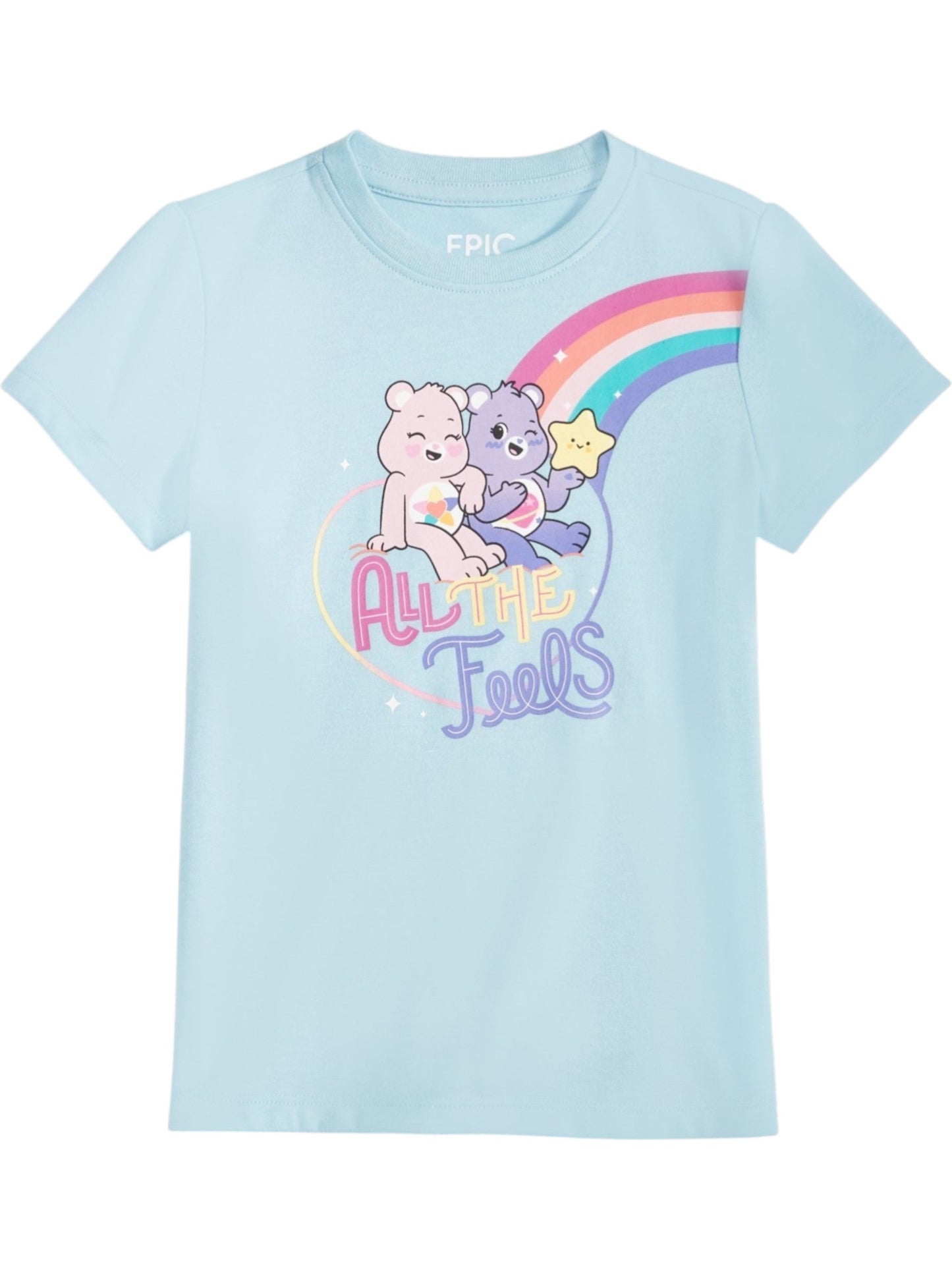 Kids Girl's Printed Top,Light Blue