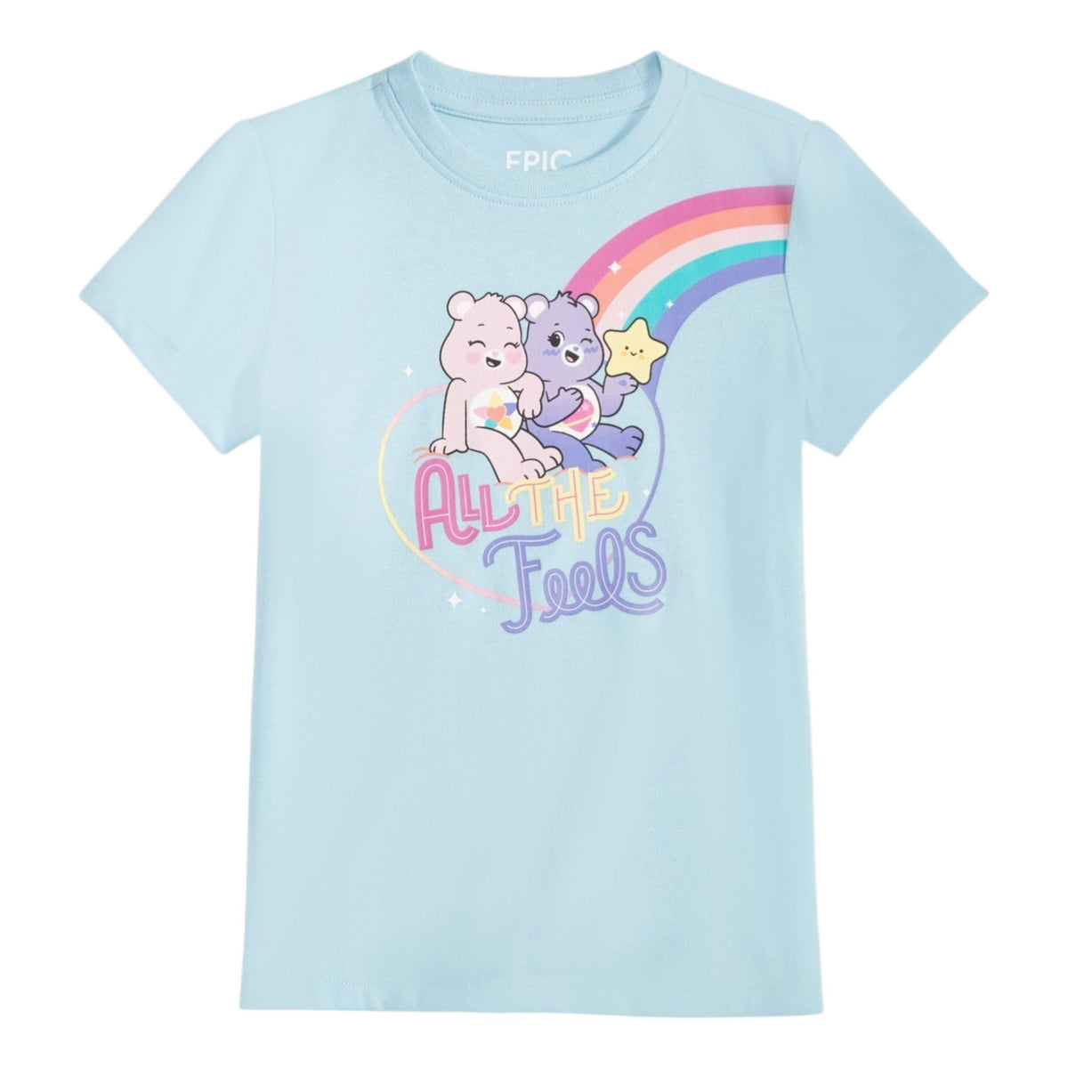 Kids Girl's Printed Top,Light Blue