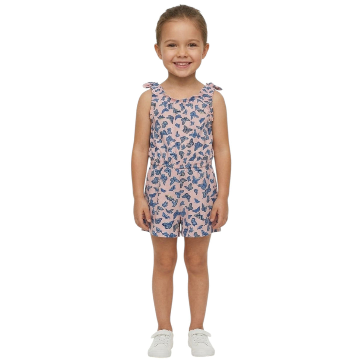 Kids Girl's Printed Jumpsuit,Rose