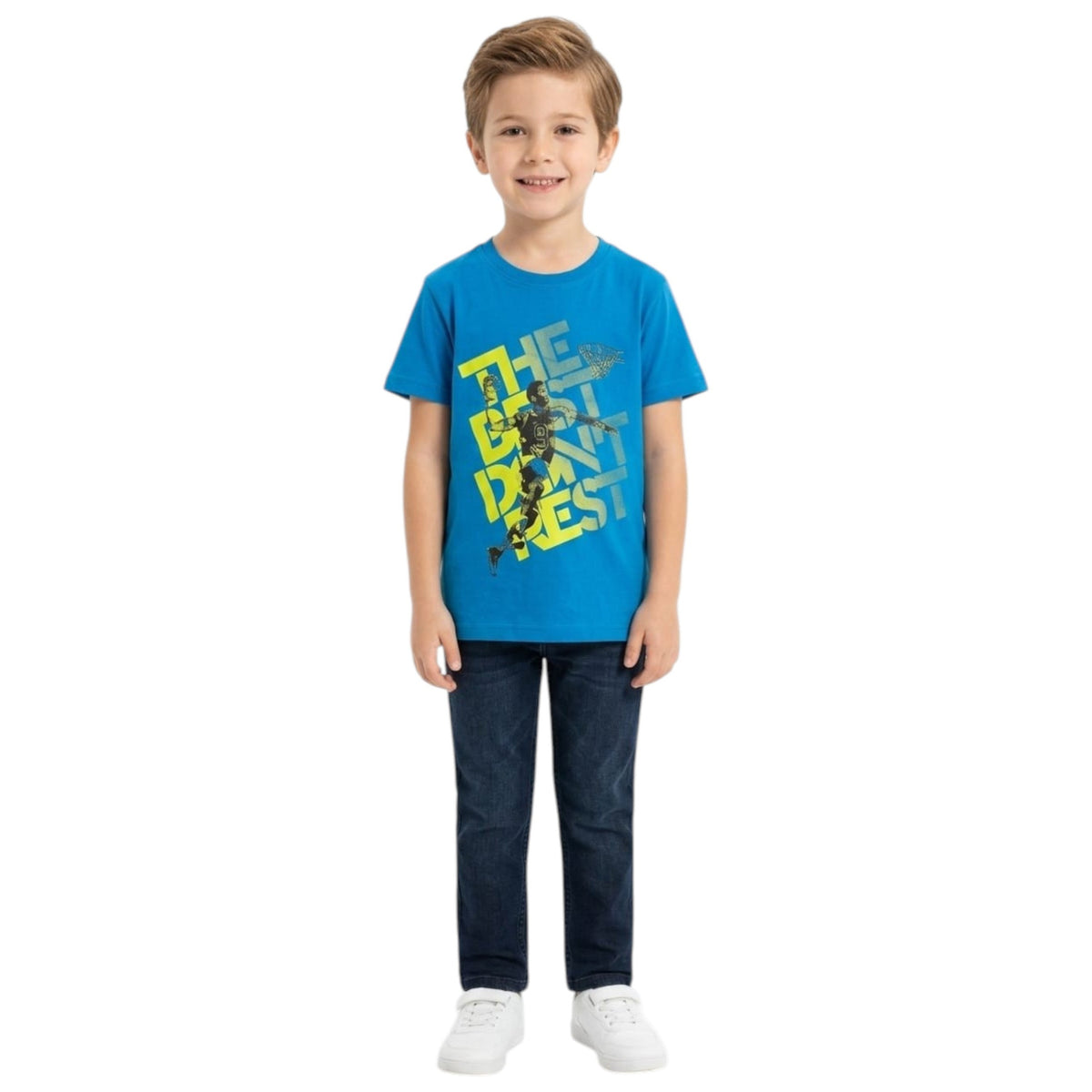 Kids Boy's Printed Top,Blue